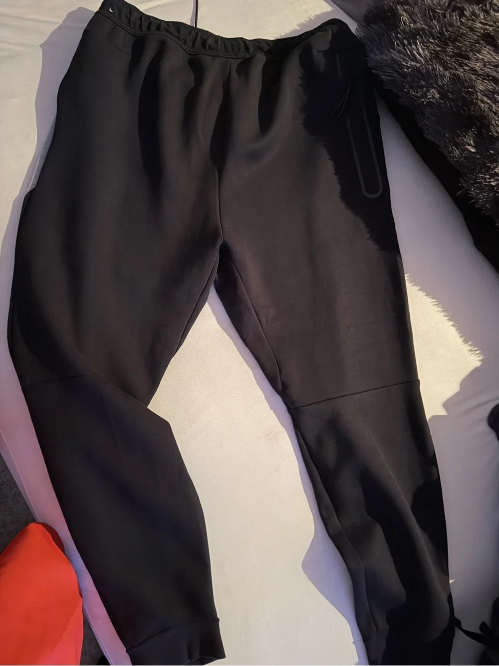 Nike Two-Tone Black and Gray Men's Tech Jogger Sweatpants